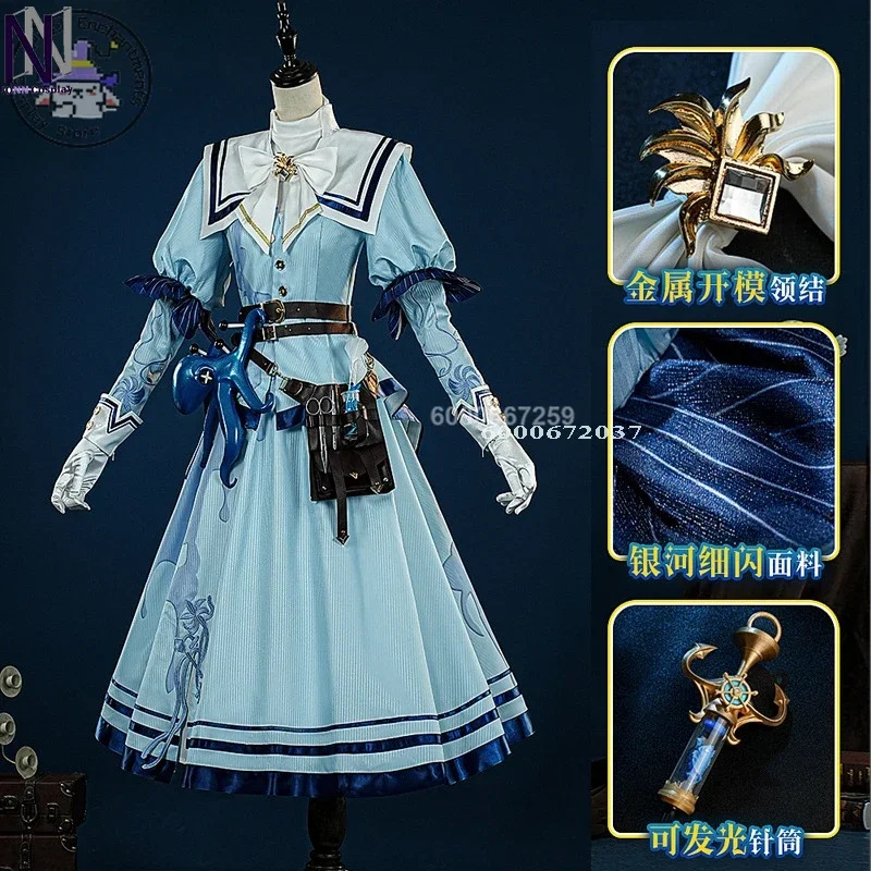 Game Identity V Emily Dyer Doctor Cosplay Costume  Preserved Flower Skin Sweet Dress Halloween Carnival Party Role Play Clothing