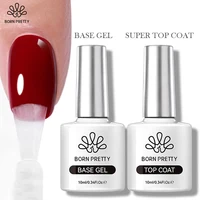 BORN PRETTY 10ML Super Top Coat Base Gel para Gel UV puntas de uñas manicura Gel esmalte de uñas Color Gel esmalte herramienta de diseño de Arte de uñas