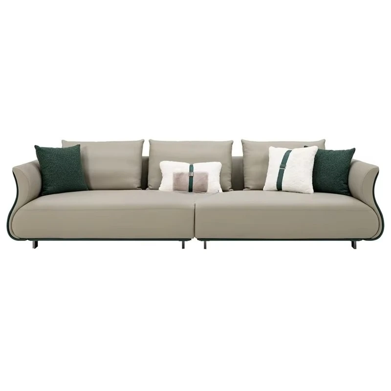 ^Modern Synthetic Leather Living Room Hotel One Seat Sofa Villa 1.2.3.4