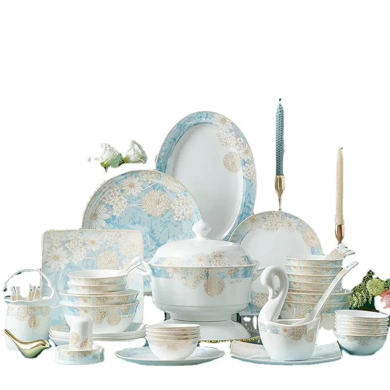 

Ceramic tableware, bone china bowl plate set