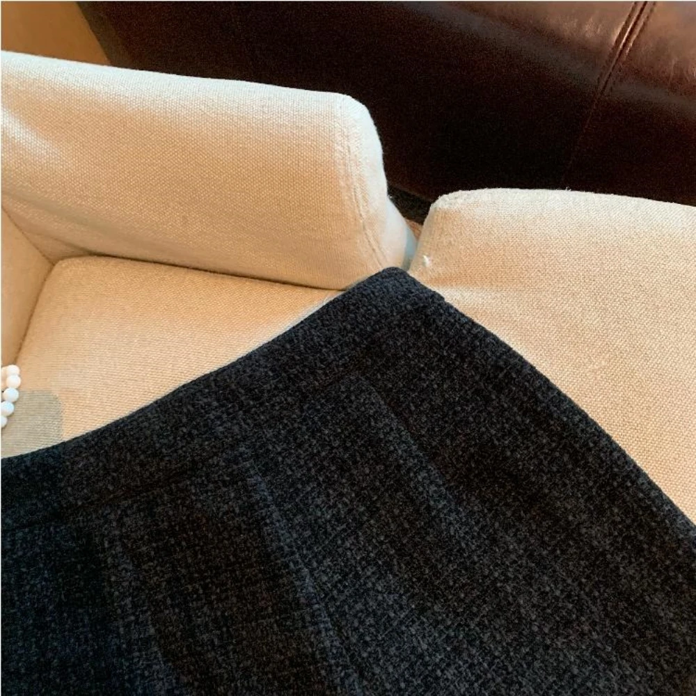 black shorts 2025 Spring and Winter Retro Korean Version Women Temperament Tweed Shorts in Black Camel White Red
