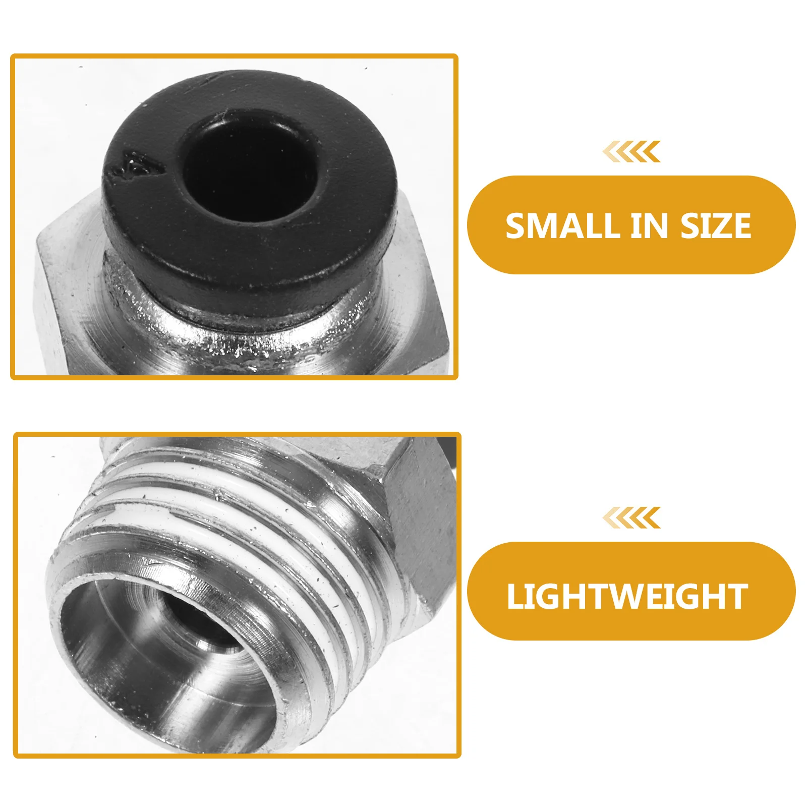 

10pcs Fit Connector Push In Connectors Quick Connector Fitting Fittings Quick Push In Air Fitting Connect Hose Fittings 1/4\