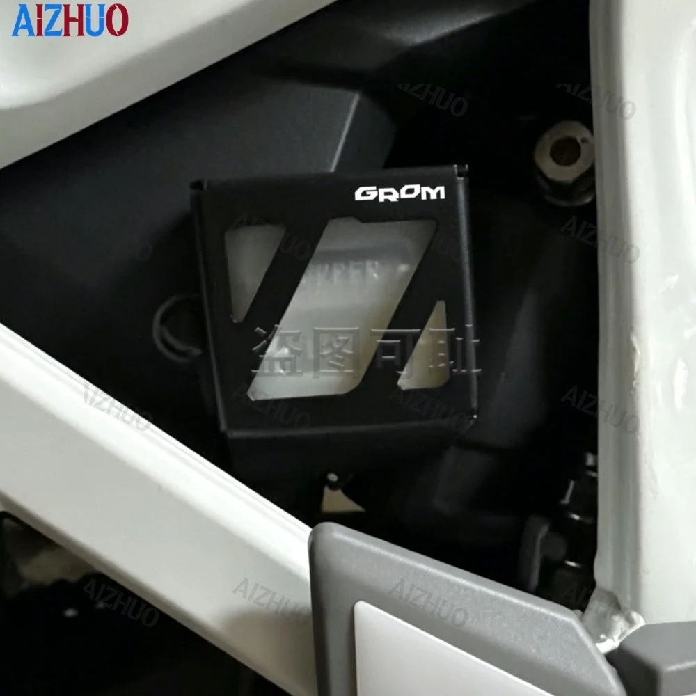 

For Honda GROM125 GROM grom 125 2021-2022-2023-2024 Motorcycle Rear Brake Fluid Reservoir Guard Cover Motorcycle Accessories