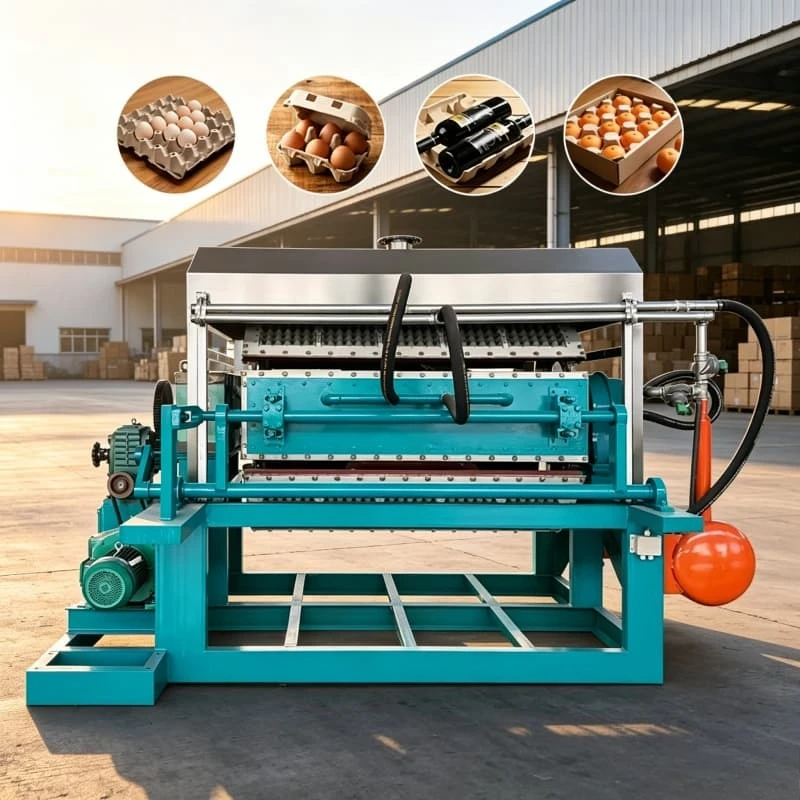 China Supplier Complete Egg Tray Production Plant Full Set Pulp Molding Machinery On-site Installation Service Customized