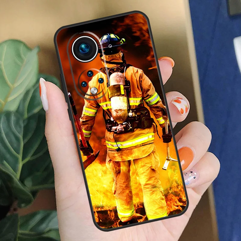 غطاء رجال الإطفاء Heroes Fireman لهاتف Honor 200 Pro 90 70 50 X9a X8a X9 X8 X8b X9c X9b Honor Magic 7 Pro 5 6 Lite