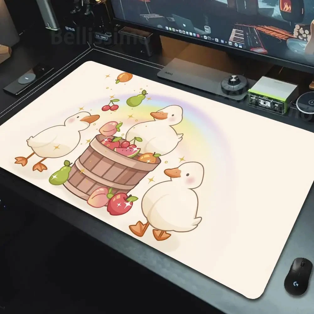 

Extra Large Anime duck Mousepad Cartoon Cute duck Head Cool Designs Table Mouse Pad Laptop Computer Gaming Keyboard Desk Mat XXL