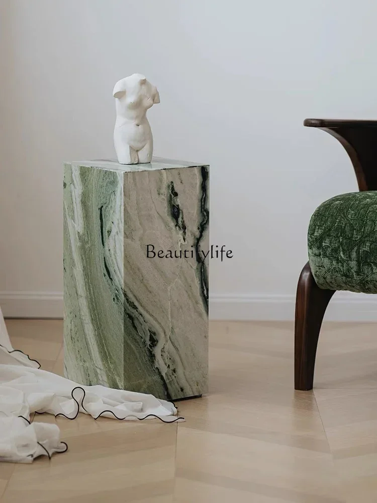 

yj21 Natural Marble Side Table Small Table Modern Minimalist Luxury Stone Side Table