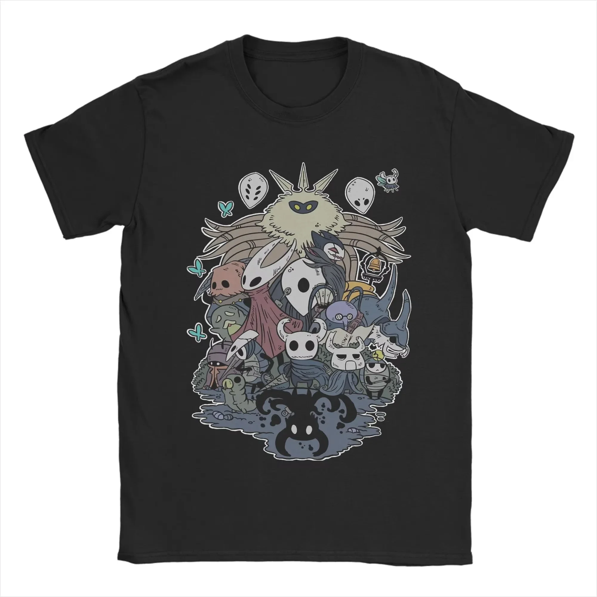 لعبة فيديو جوفاء فارس السكان تي شيرت الشاطئ تي شيرت الرجال 100 القطن تنفس الملابس قصيرة الأكمام الشارع الشهير التي شيرت