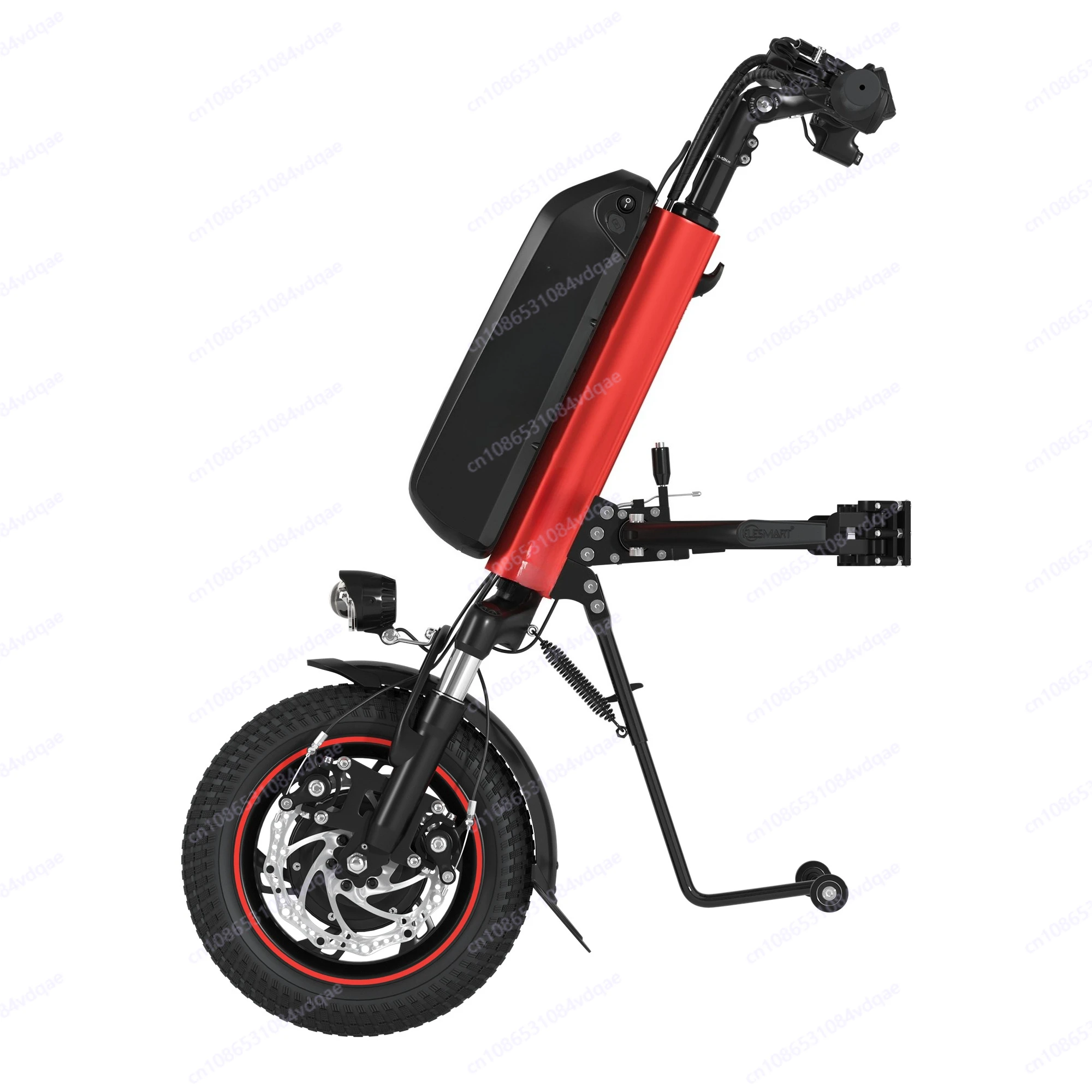 Electric wheelchair performance upgrade plan front-drive lithium-ion traction system, battery life is increased to 50 kilometers