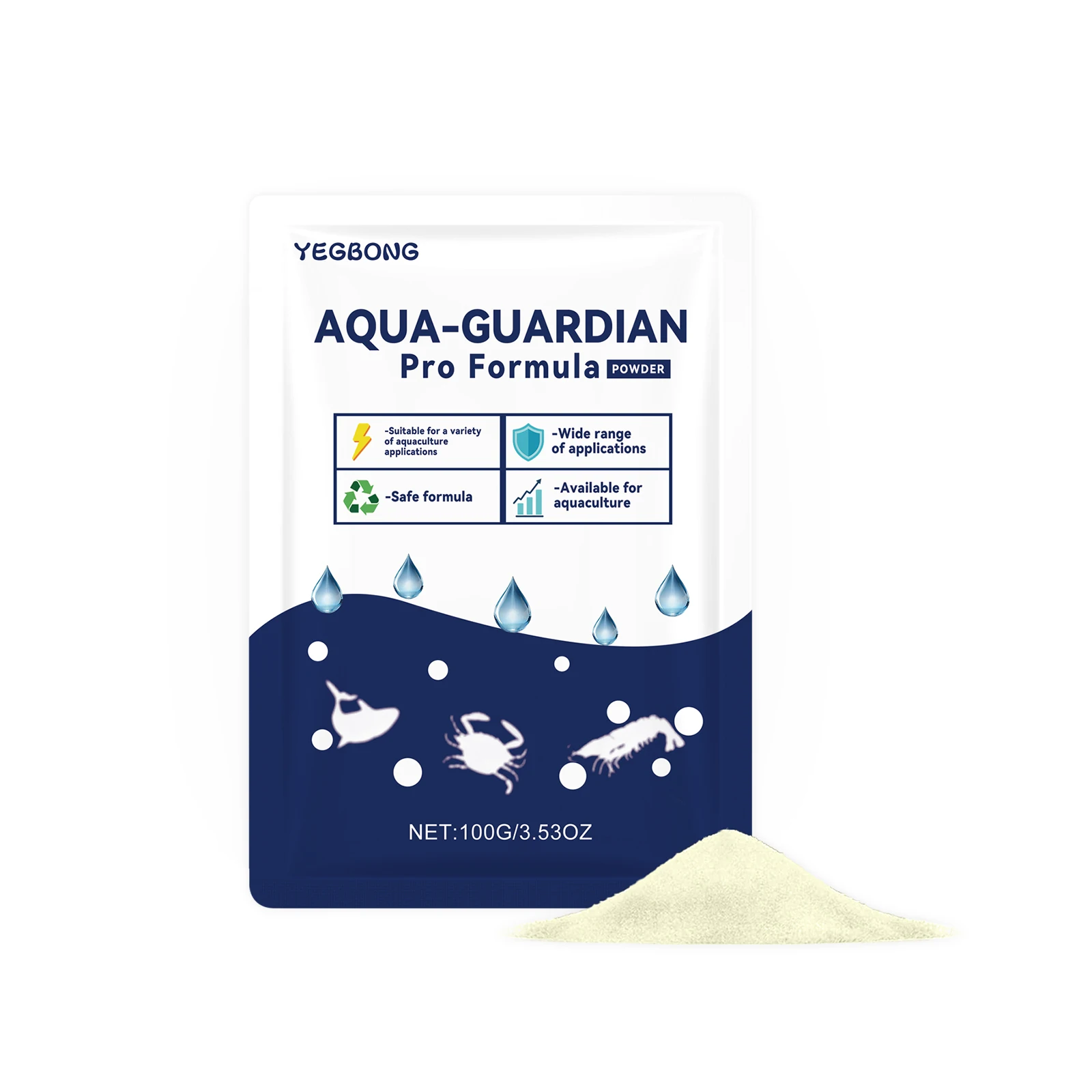 Aquarium Aqua Guardian Powder Fish Tank Water Clarifier Powder for Fish Fast Clarify Remove Odor Home Pond Water Purification