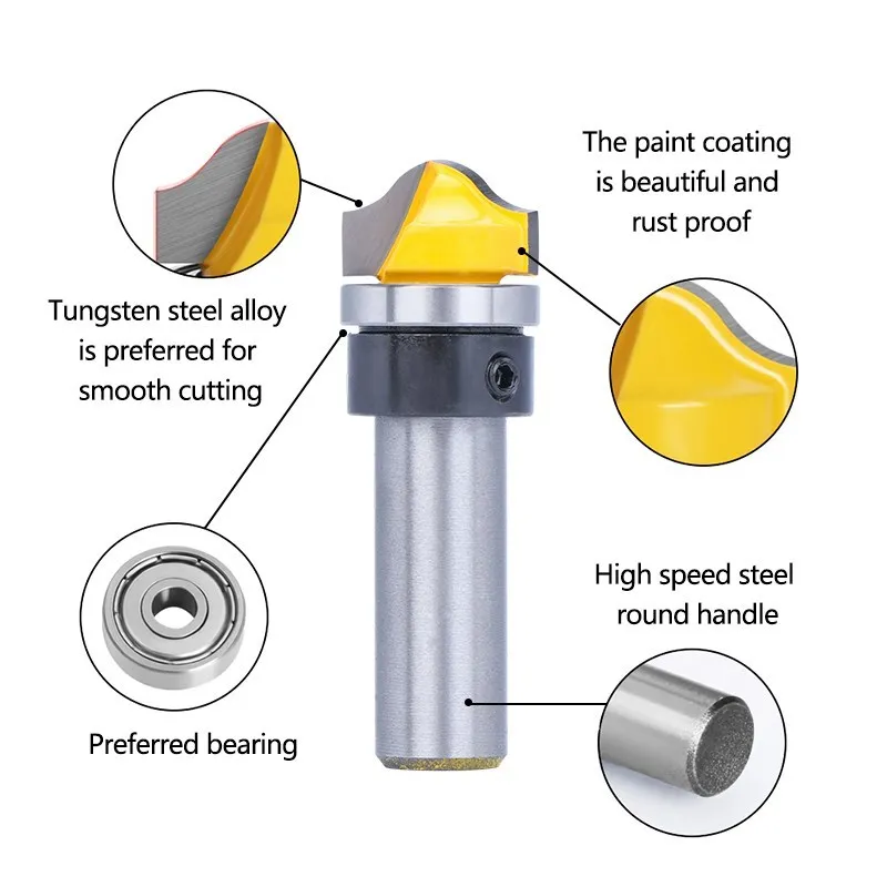Milling Cutter 1/2 1/4 6mm 8mm Shank Faux Panel Ogee Router Bit Tenon Milling Cutter Tools For Wood