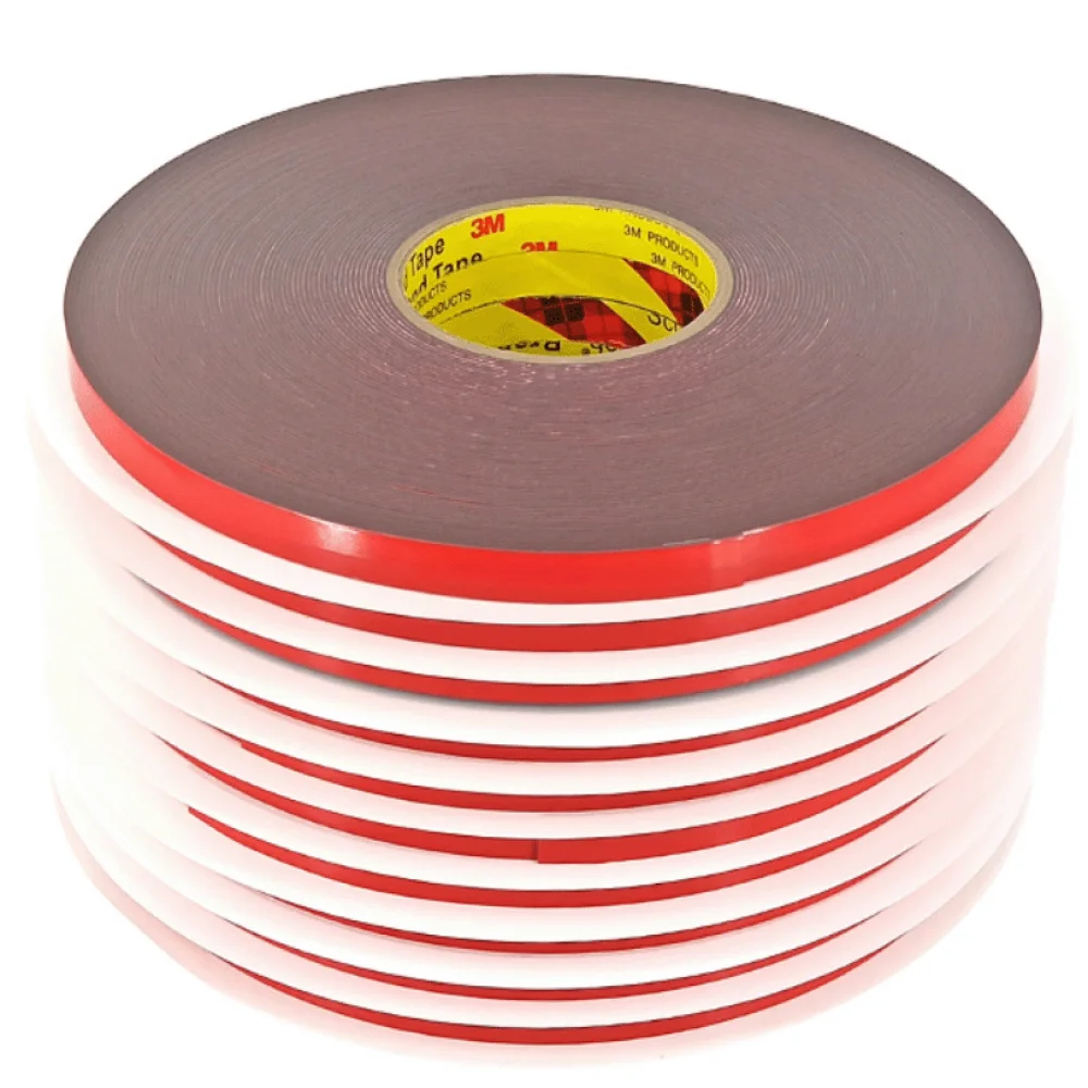 3M Acrylic Foam Tape GT7120 Attaching Auto Exterior Trim, 10mmX20M/Lot,Gray, 2 mm