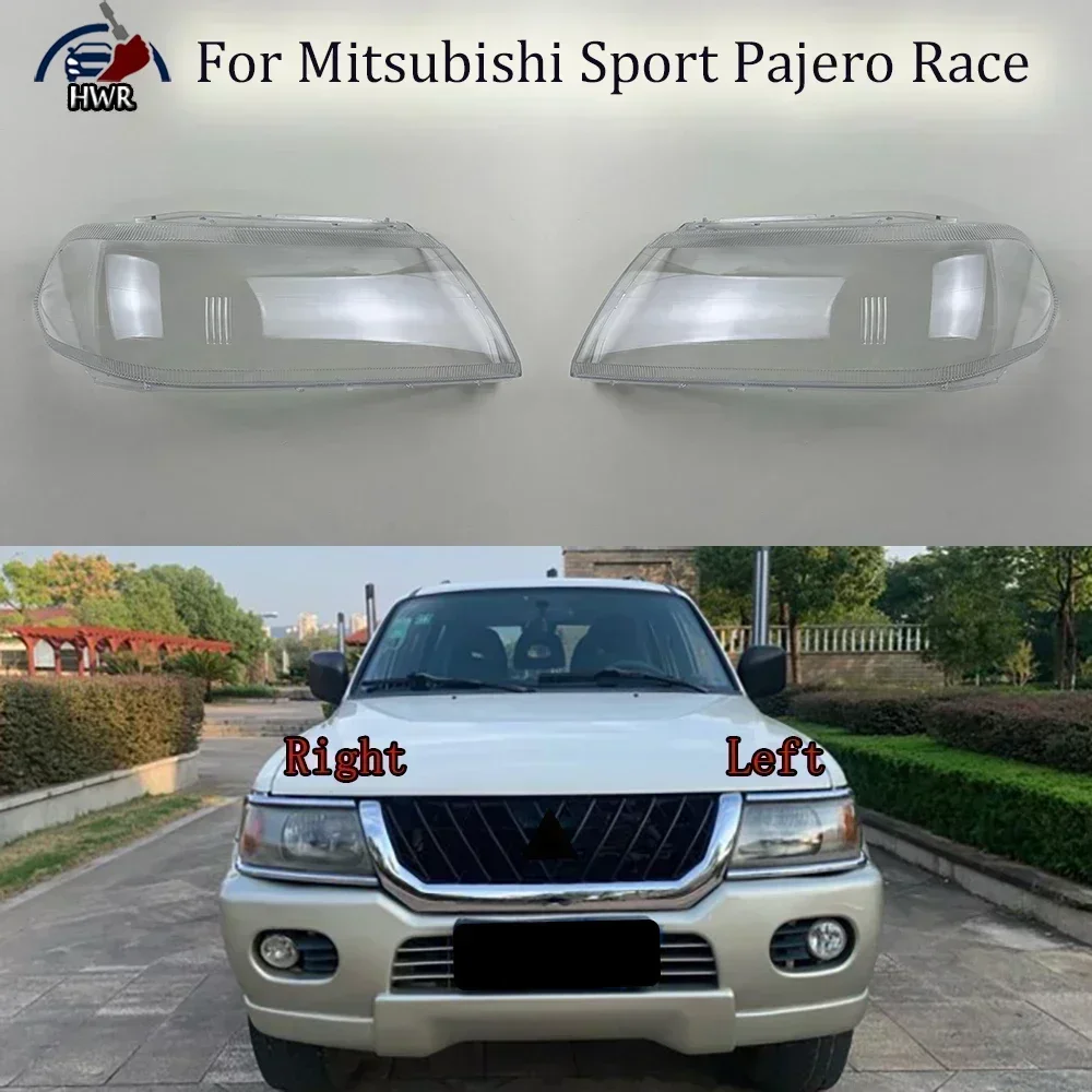 

Left/Right Front Headlamp Headlight Lens Cover Transparent Lampshade Clear Car Headlamp Shell For Mitsubishi Sport Pajero Race