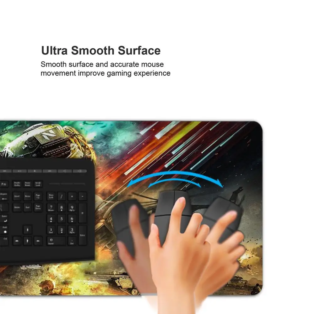 2042 Game B_Battlefield Mouse Pad Keyboard Mousepad large 1200X600 mm Desk Mat PC Gamer Office Carpet Home Table pad