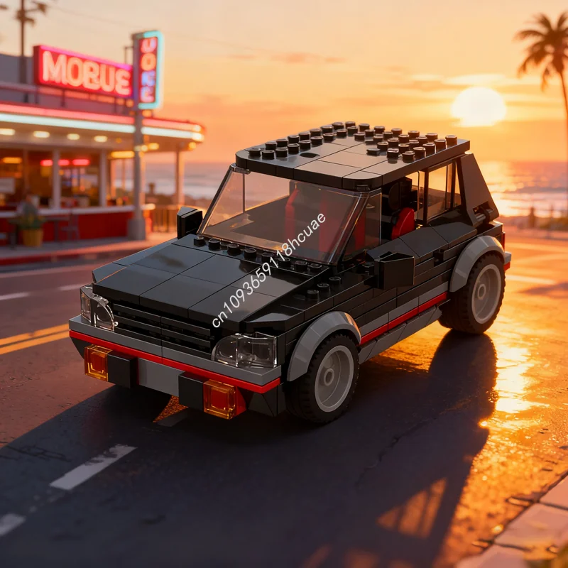 

261 шт. MOC Peugeot GTI 8 шпилек широкий горячий люк город модель здания рождественский подарок блоки строительная игрушка DIY идея образование дети