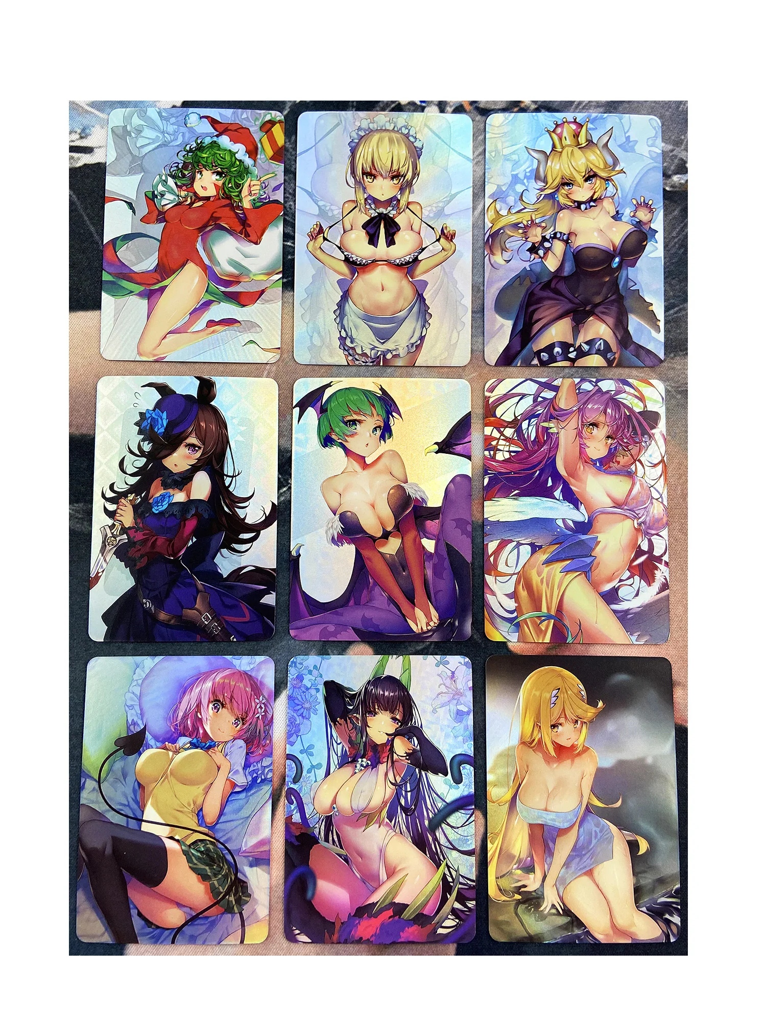 

9pcs/set ACG Beauty Japanese Comic Heroine Collection No.4 Sexy Girls Refraction Hobby Collectibles Game Anime Collection Cards