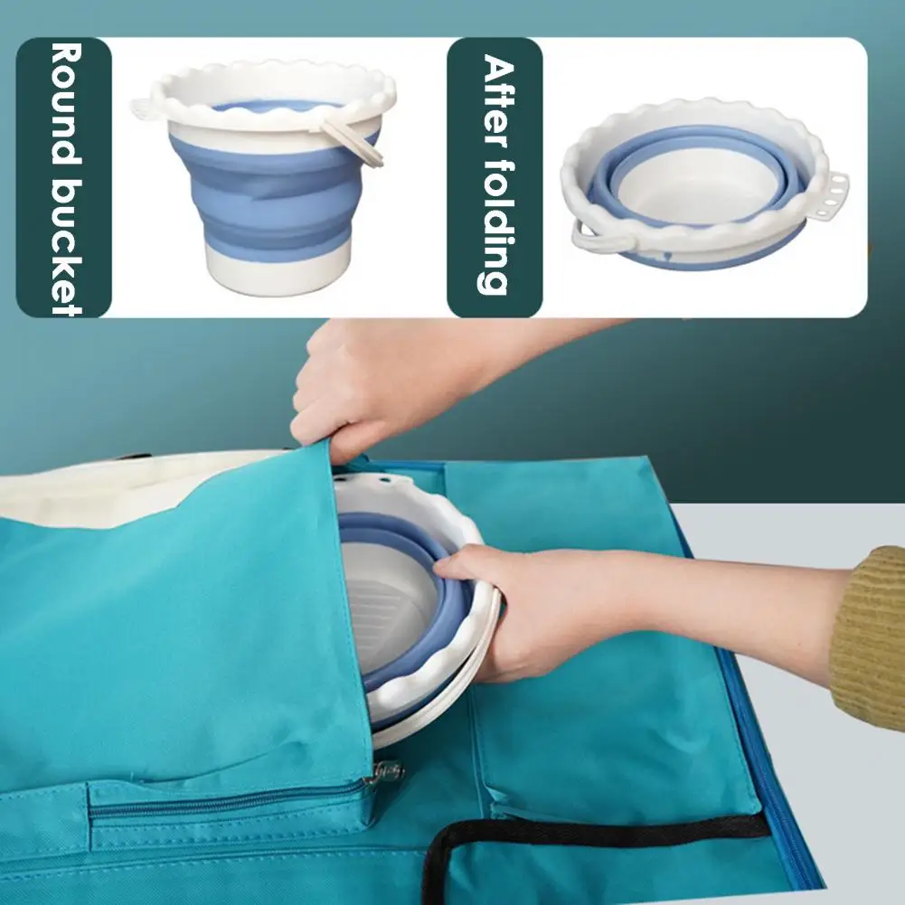 Cubo limpiador de bolígrafos de diseño plegable creativo, 4 agujeros, antiarañazos, acuarela, anticaída, accesorio para el hogar