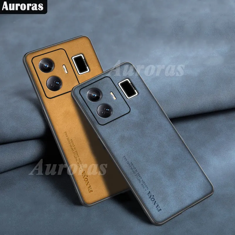 Auroras Case For OPPO Realme GT3 Solid Color Velour Luxury Soft Wool Texture For Realme GT 3 Case Shockproof Villus Cover