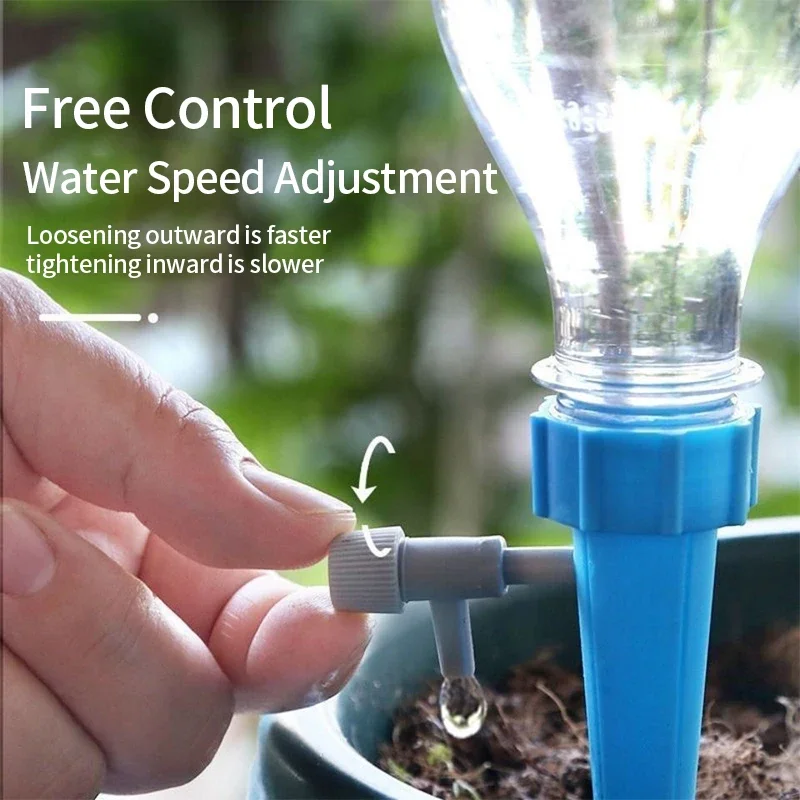 Automatic Watering Kit Automatic Drip Irrigation System Kit Flower Plant Watering Spike Greenhouse Adjustable Control Dripers