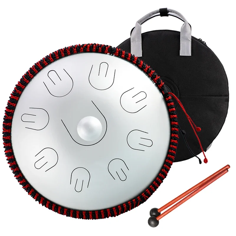 Drum Musicals Instrument 14 Inch 9 Note D Minor Pentatonic Handpan Steel Tongue Drum Percussion Instrument  TAH9-14