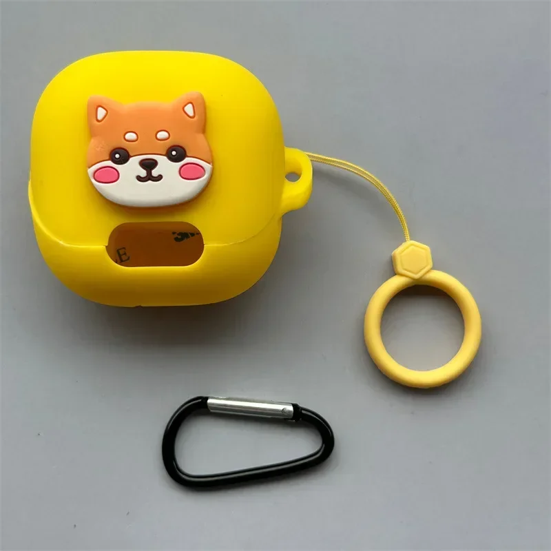 For QCY MeloBuds Pro Case Cartoon Silicone Protective Sleeve Skin Cover Bluetooth Wireless Earphones Protector Accessories