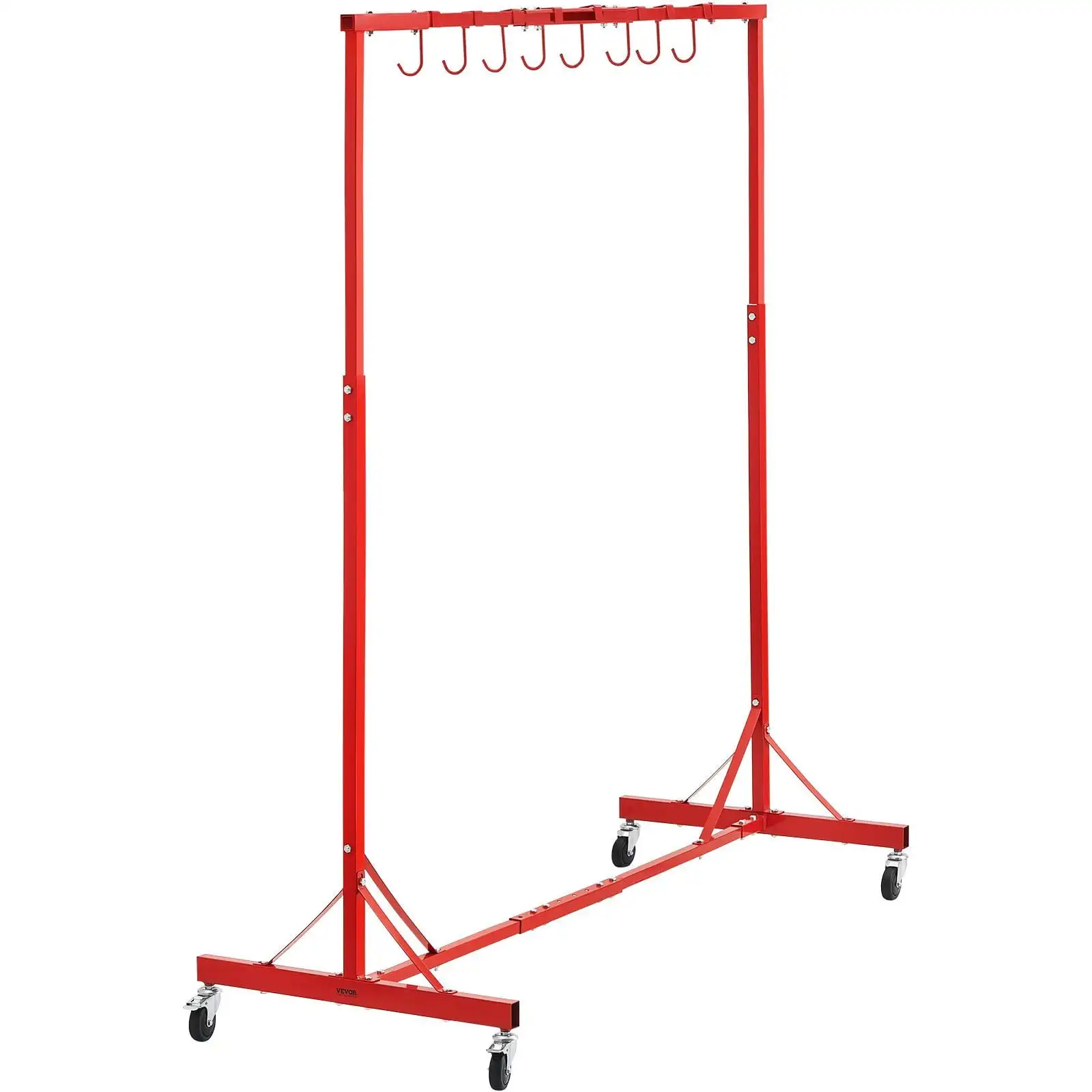 Newly Upgraded! Painting Rack Adjustable Paint Hanger 8 Hooks Auto Body Painting Stand