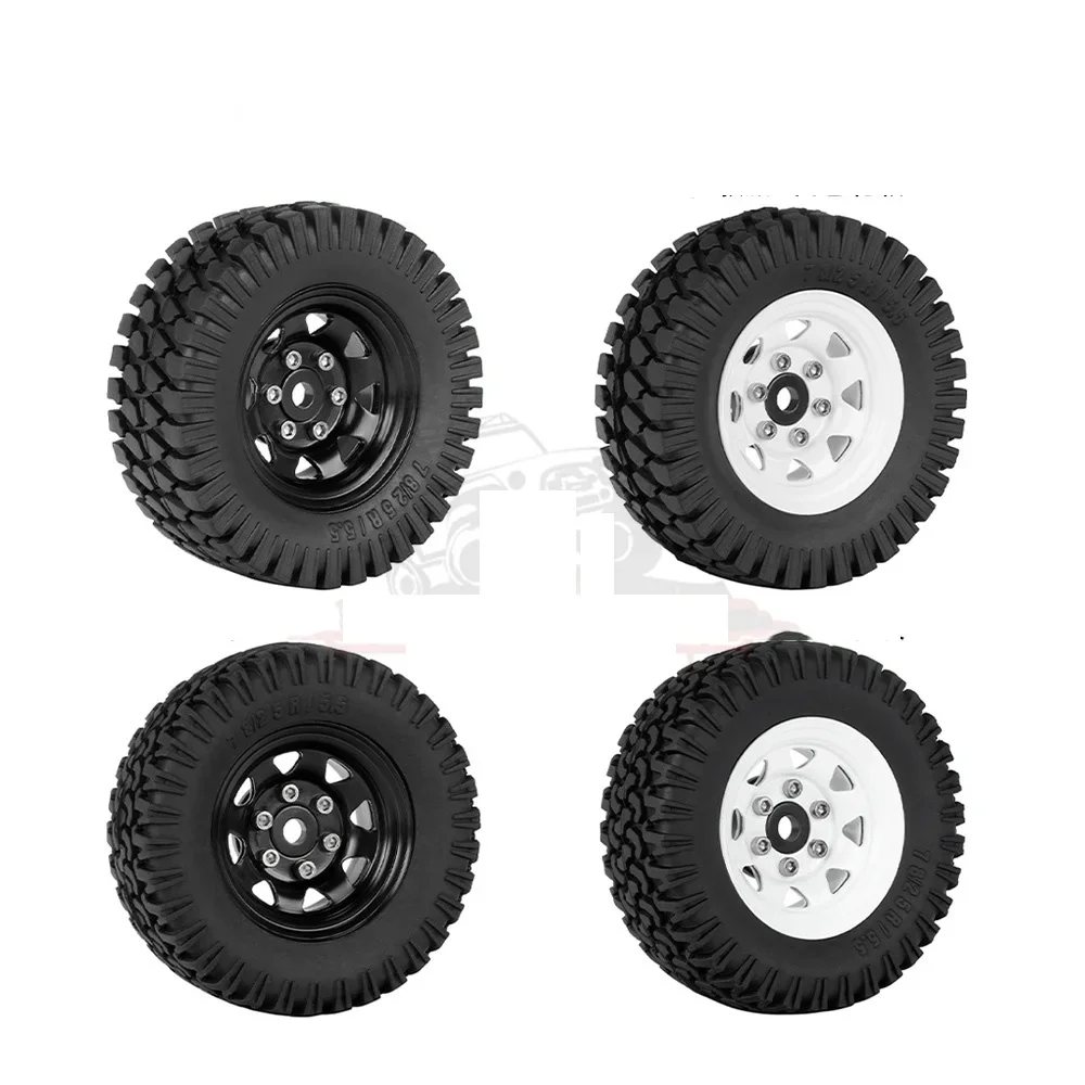 리모컨 자동차 타이어 휠, 1.55 인치 금속 휠 클라이밍 자동차 시뮬레이션, D90 TF2 Tamiya Tamiya CC01 LC70 MST Jimni용, 1PC