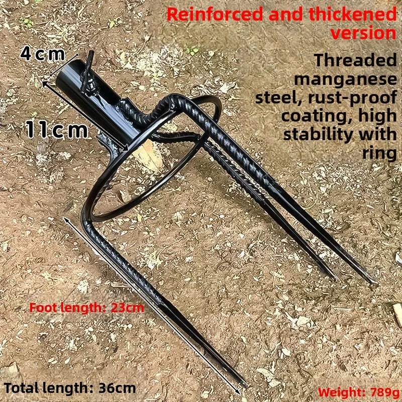 

Thiened Triangular Sun Umbrella Stand Outdoor Fiing Umbrella Base Plug Heavy Du Stall Stallion Cam Travel Gear