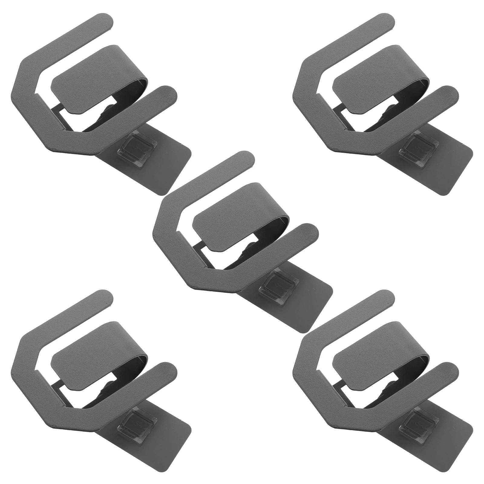

5pcs Wall Mounted Slipper Rack No Punch Holder Adhesive Shoe Rack Door Carbon Steel Water Draining Space Saving