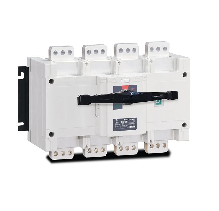 Four-Phase LMGL-3200 Dual power Manual Transfer Switch 415V/690V 3200A 4 pole Dual throw load isolation switch RTS