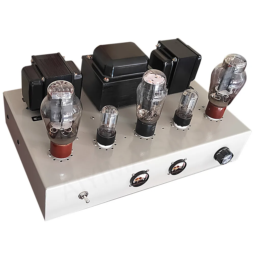 AIYIMA SMSL 2A3 300B 2.0 Channel 8W Vacuum Tube Amplifier Manual Point to Point Soldering Amplifier Audio