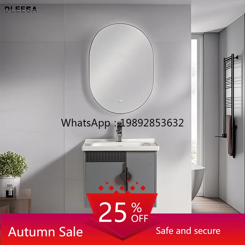 

LYY Bathroom Cabinet Ceramic Basin Bathroom Washbasin Washstand Basin Combination Wall-mounted Bathroom Cabinet