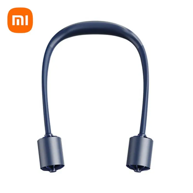 Xiaomi-ventilador de cuello colgante de calidad, recargable por USB, pequeño, portátil, fuerte viento, potente refrigeración, larga resistencia