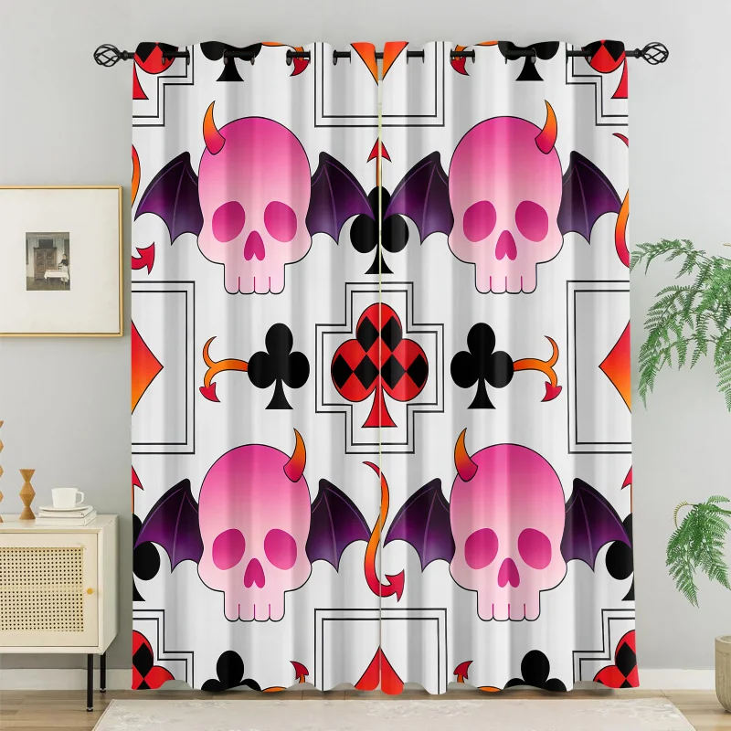 2-pieces-de-draperies-mignonnes-a-motif-de-lapin-de-dessin-anime-occultantes-thermiques-et-isolantes-avec-fond-de-roses-rouges-et-de-cranes-pour-adolescents