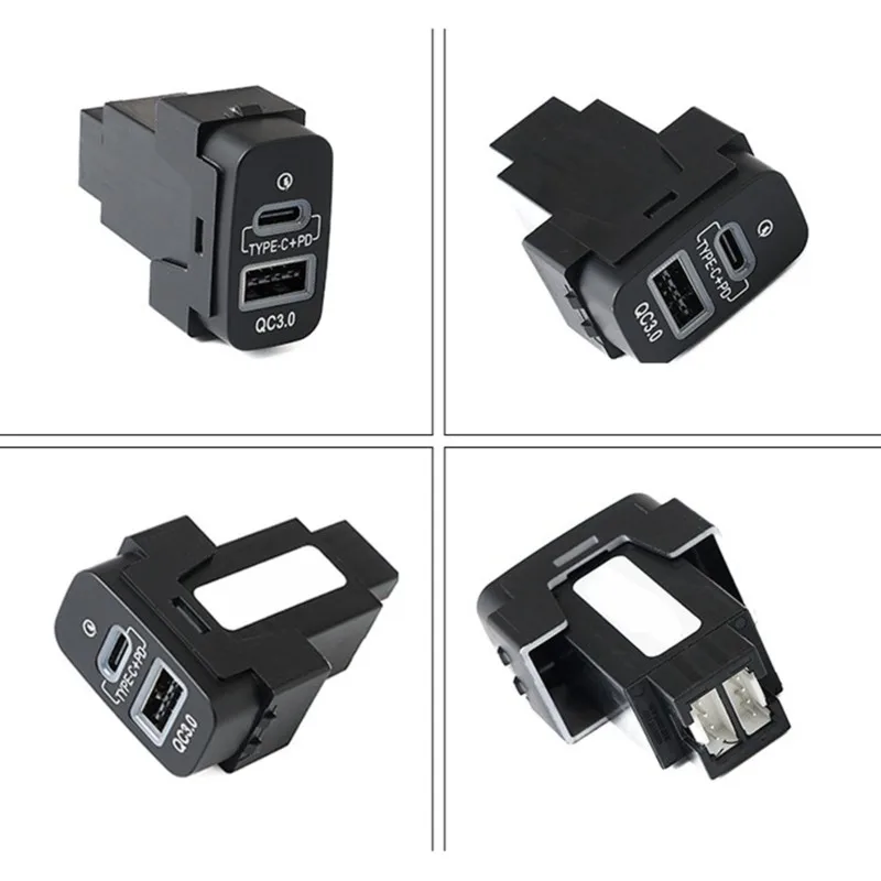 Superior-Dual USB Car Quick Type-C PD+ QC3.0 For Outlander Lancer EX Pajero Sport ASX V73 V93 V97 view 4