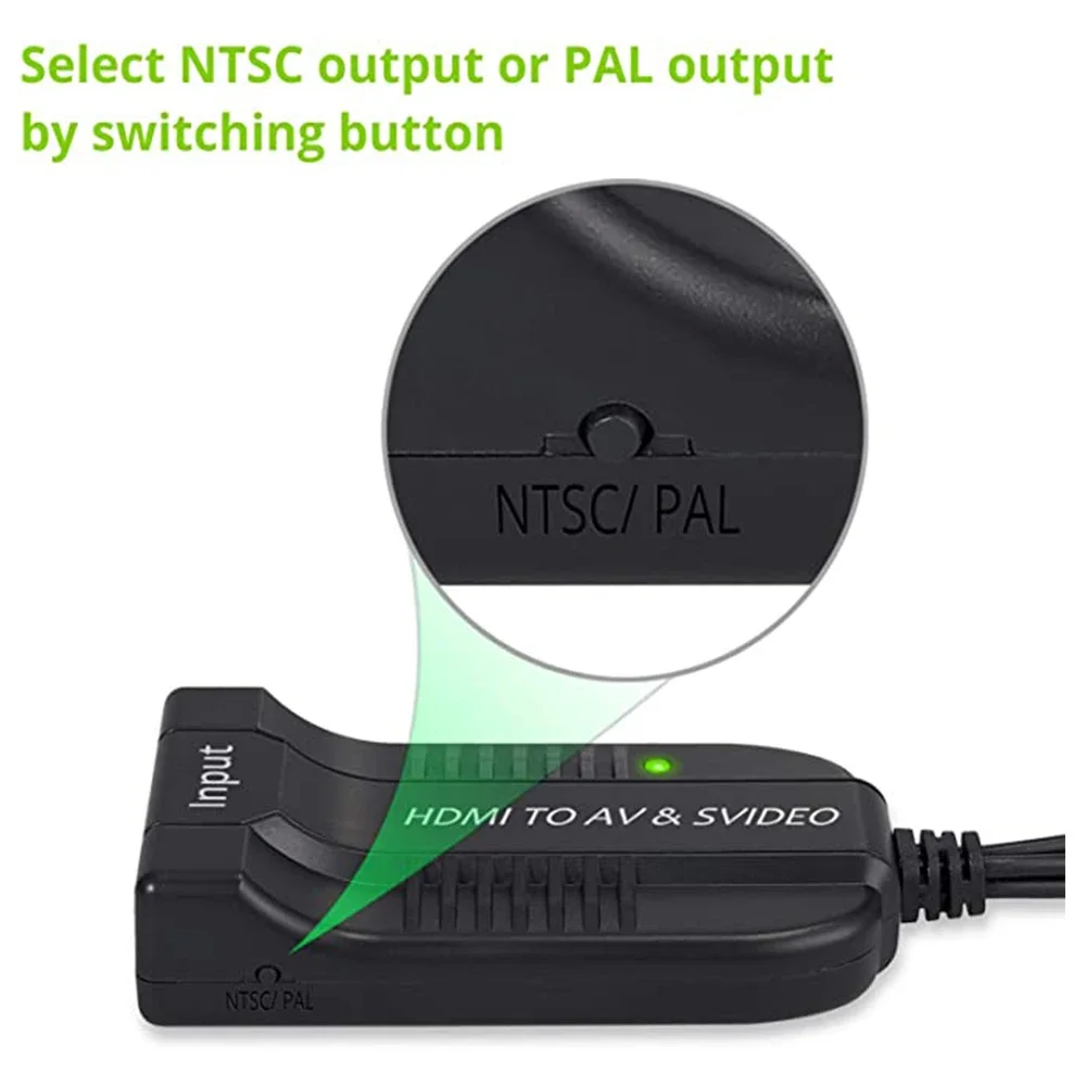 

HDMI to RCA+ S-Video Converter
