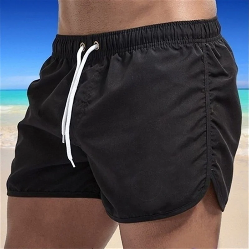 2023 Summer Men's Beach Shorts Casual Shorts Candy-colored Short Pants Swimming Shorts Men Swimsuit