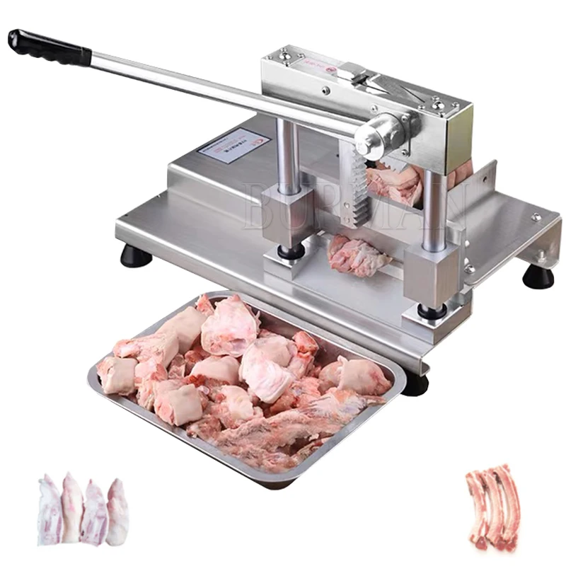 Manual Frozen Meat Bone Saw Cutting Chopping Cutter Machine Chicken Leg Cutter Fish Ribs Bone Ribbonfish Guillotine Cut Machine