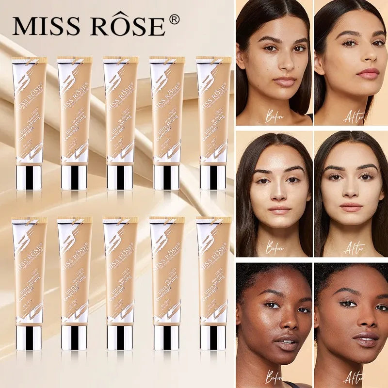 คอนซีลเลอร์รองพื้นควบคุมความมันและติดทนนาน Brighten Face Eyes Dark Acne Cover Cream Face Base Makeup คอนซีลเลอร์แต่งหน้า