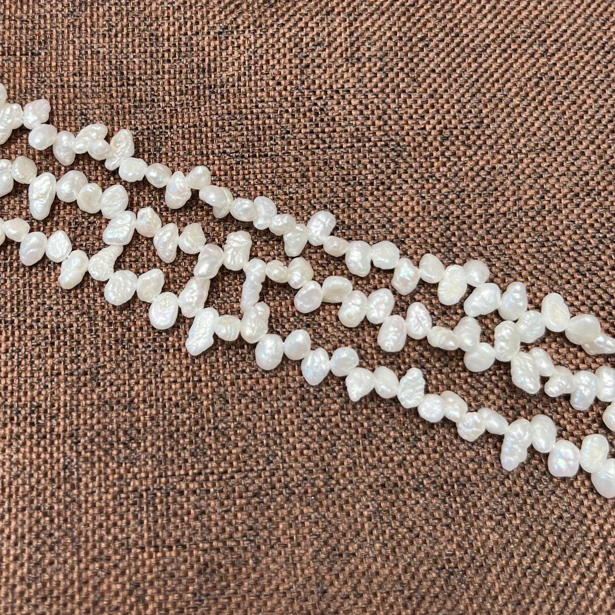 

4-5mm Christmas A Natural Freshwater White Baroque Pearl Bead Jewelry Make DIY Necklace Bracelet Accessories Wedding Gift