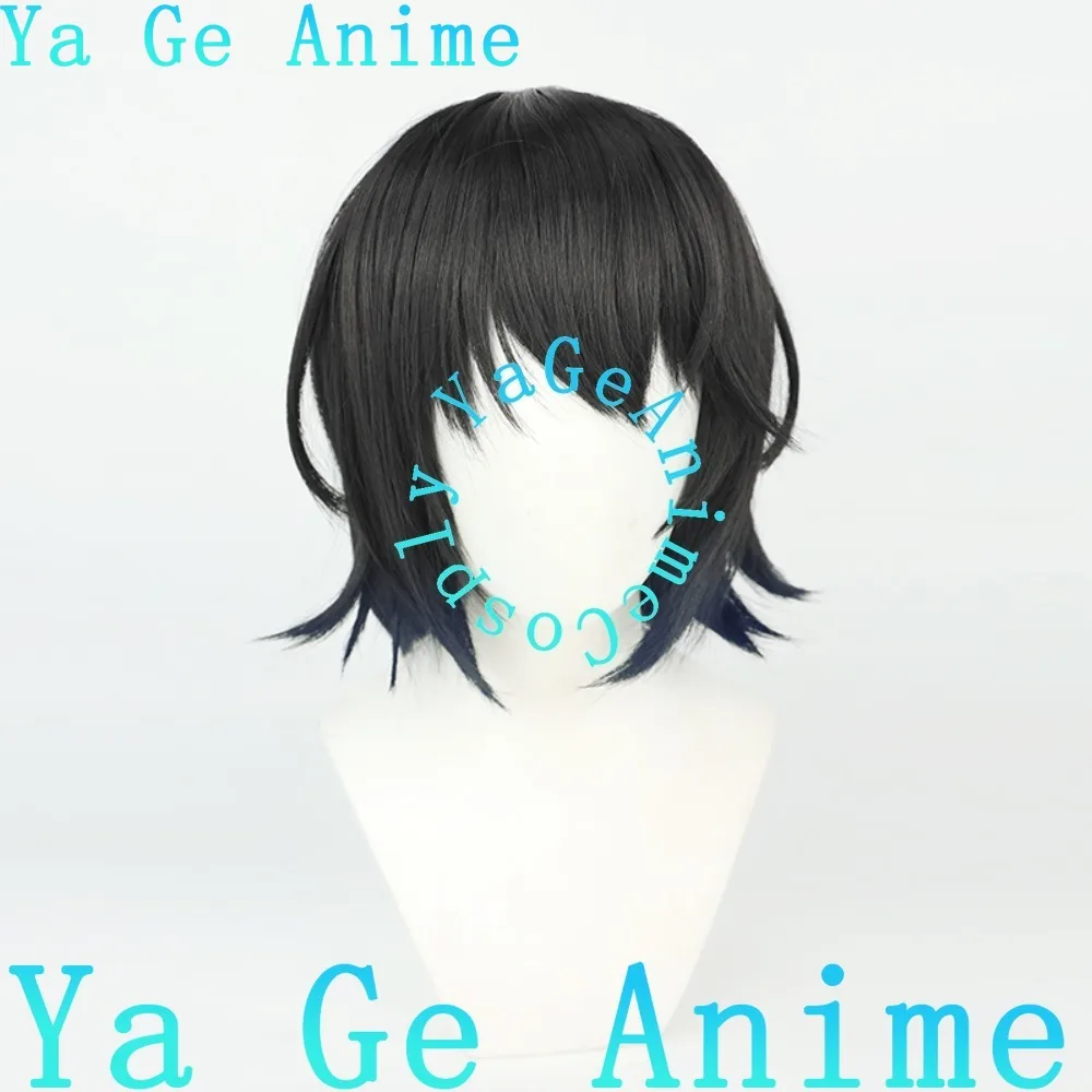 가상 아이돌 스트리머 마시로 유 코스프레 가발 그라데이션 헤어 엔드 애니메이션 게임 할로윈 카니발 파티 합성 열가발