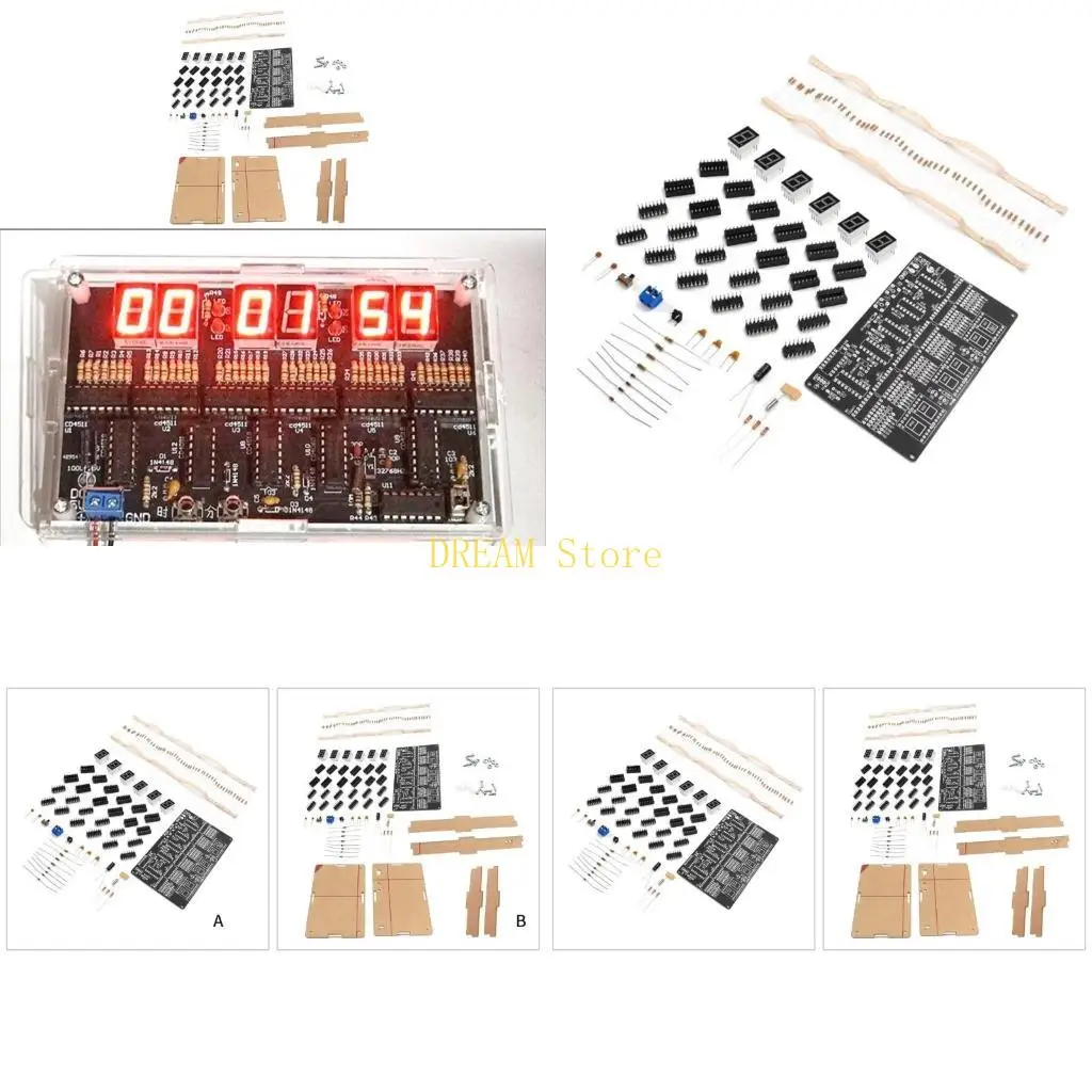 

Время электроники модуль часов DC4.5V-5,5 В 6 цифр Dieer Clock для Learning Best Sale