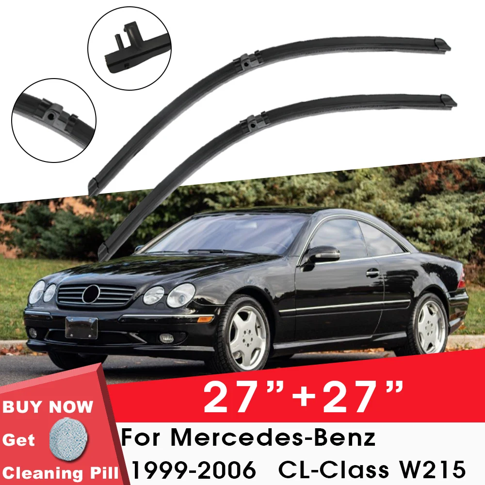 Car Wiper Front Window Windshield Rubber Silicon Gel Refill For Mercedes-Benz CL-Class W215 1999-2006 27