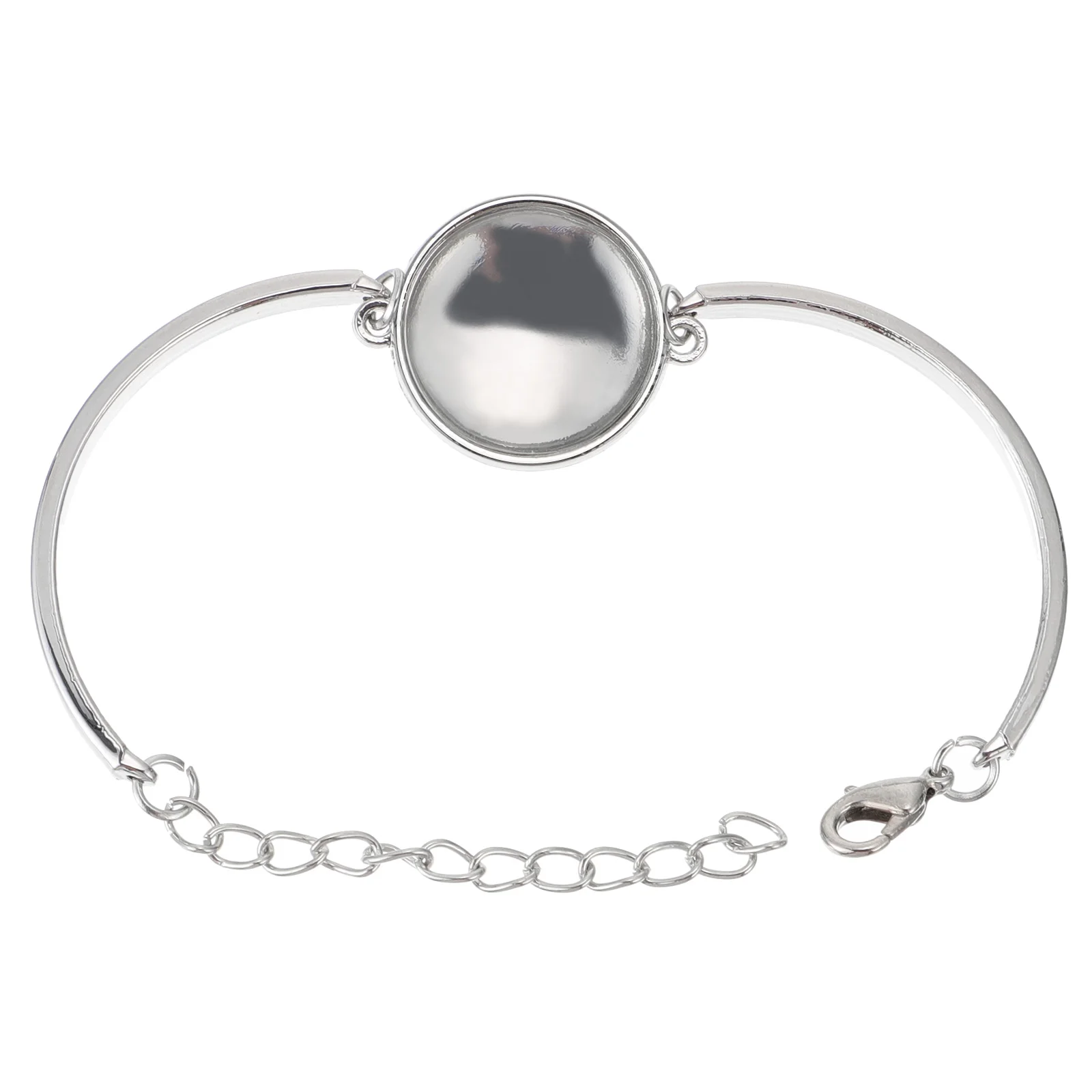 

25pcs Bracelet Blank Trays Craft Bezel With Cabochons Jewelry Making Accessories Diy Bracelet Craft Tray Cameo Bezel Set