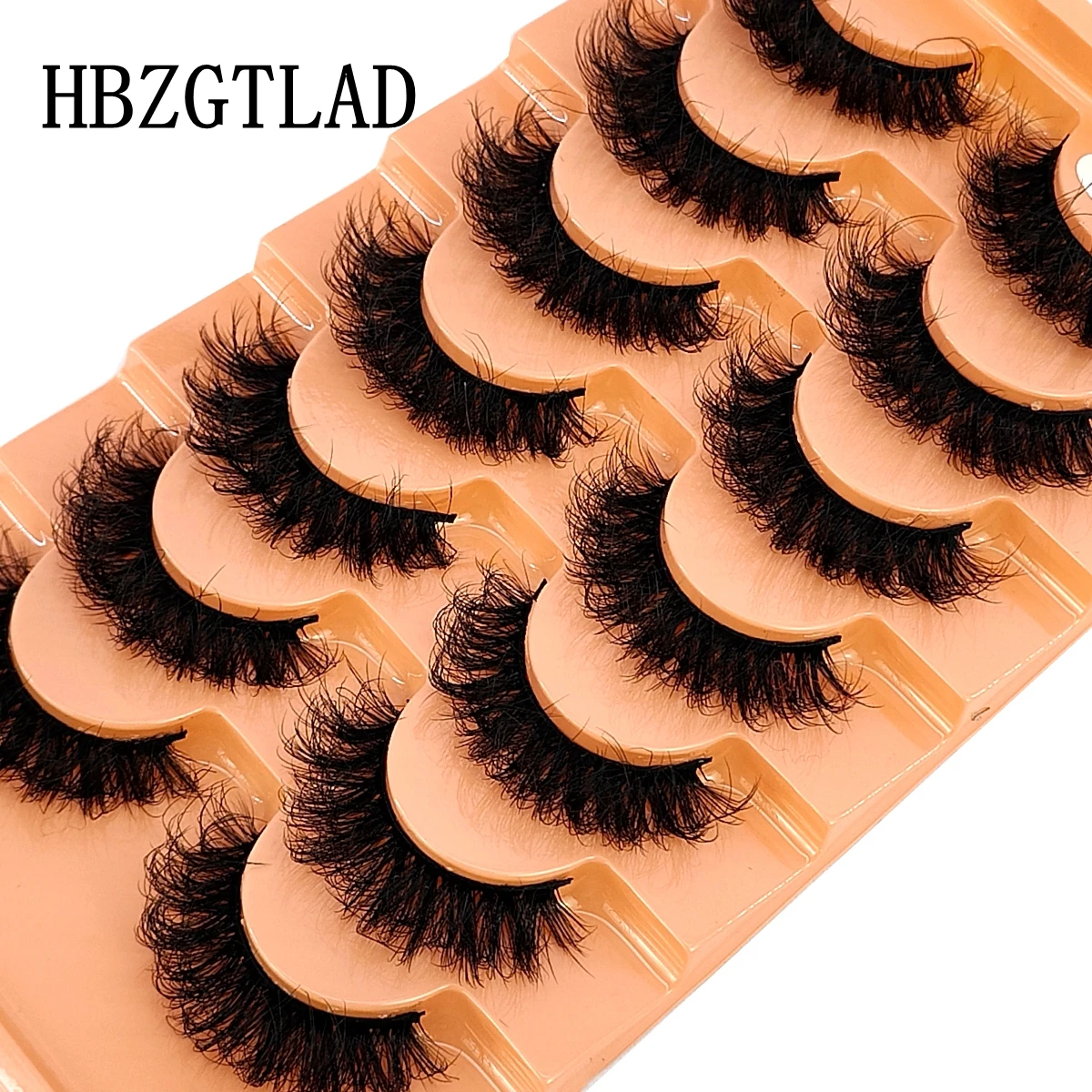7pairs Natürliche Russische Streifen Wimpern Flauschigen Nerz Wimpern 3D Falsche Wimpern Flauschigen Volumen Wimpern Gefälschte Wimpern Verlängerung Make-Up