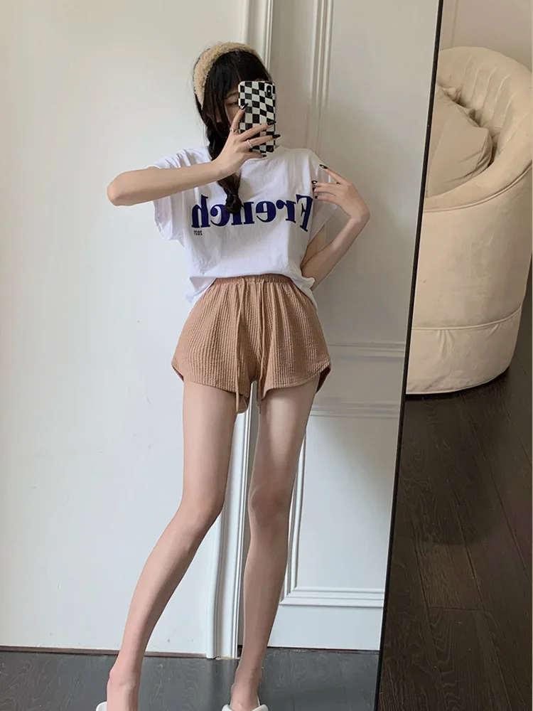 High-waisted Sports Shorts for Women, Plain Fashion, Summer, New Goods