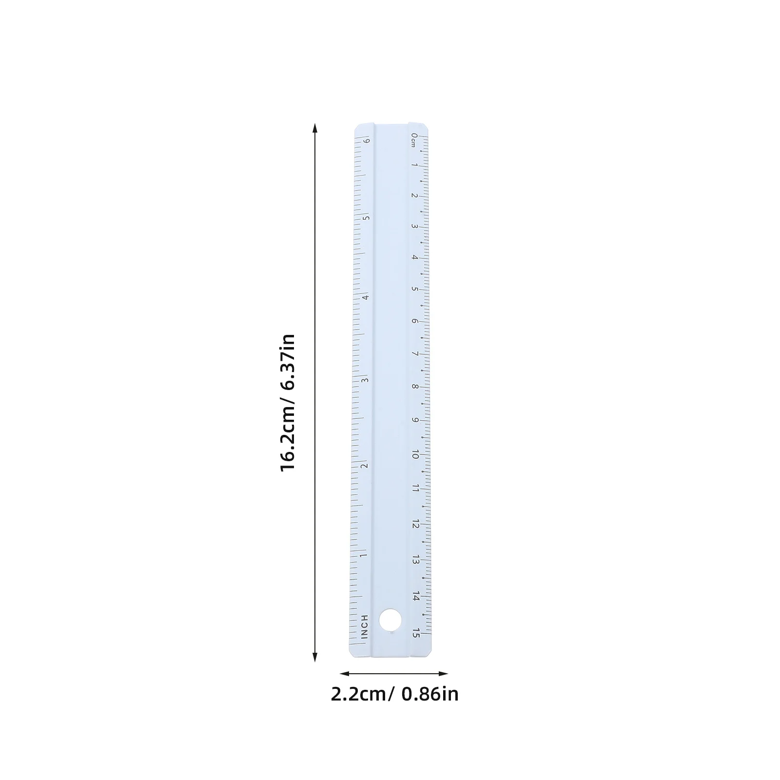 Aluminum Alloy Straight Ruler 30cm Precise Measuring Tool for Geometry Drafting and Office Use Metal Construction