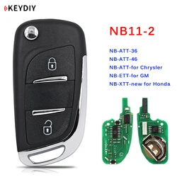 KEYDIY 2 przycisk wielofunkcyjny pilot NB11-2 seria NB uniwersalny do KD900 URG200 KD-X2 wszystkie funkcje w jednym