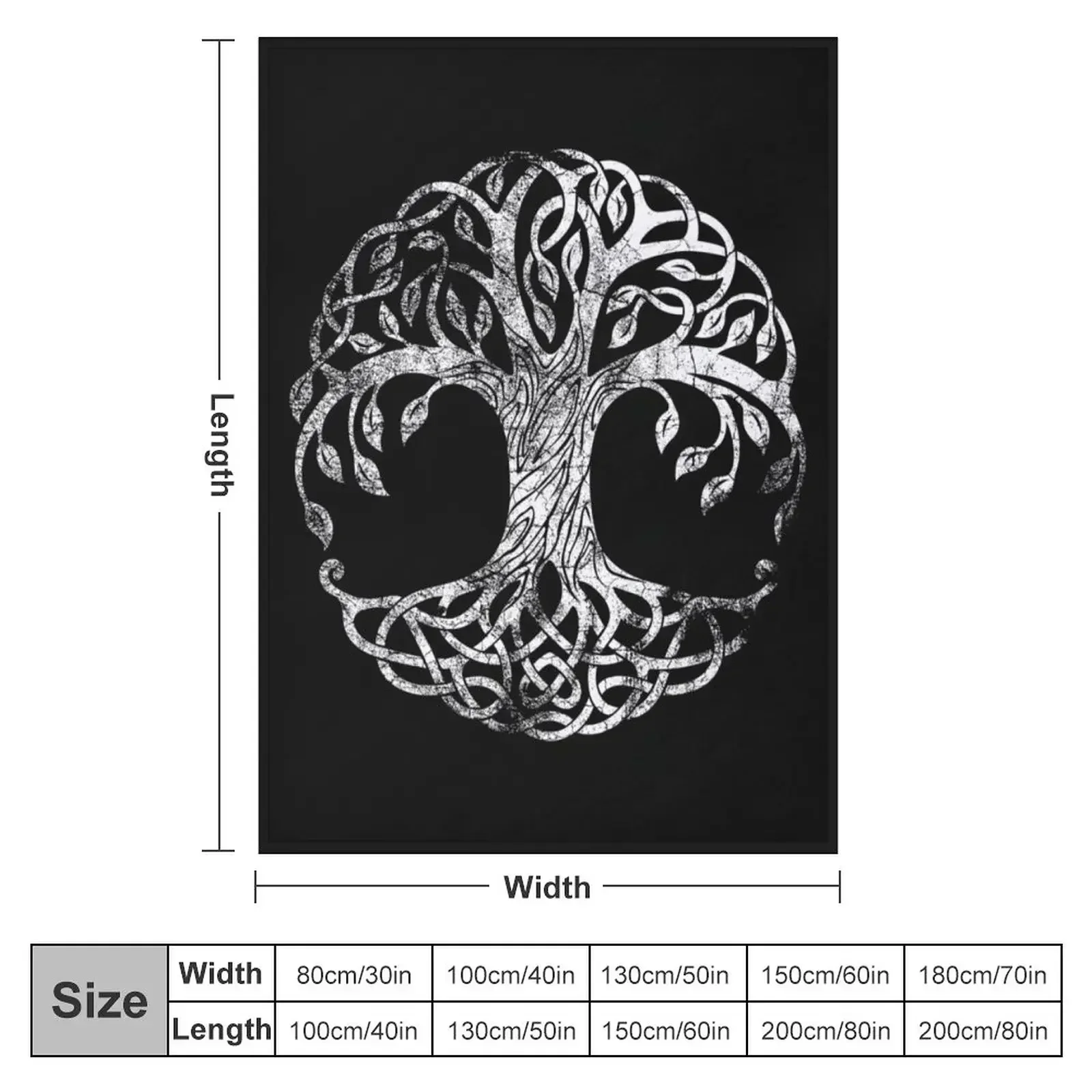 Yggdrasil - Sacred Tree Of Life Throw Blanket Fashion Sofas blankets ands Extra Large Throw funny gift Blankets