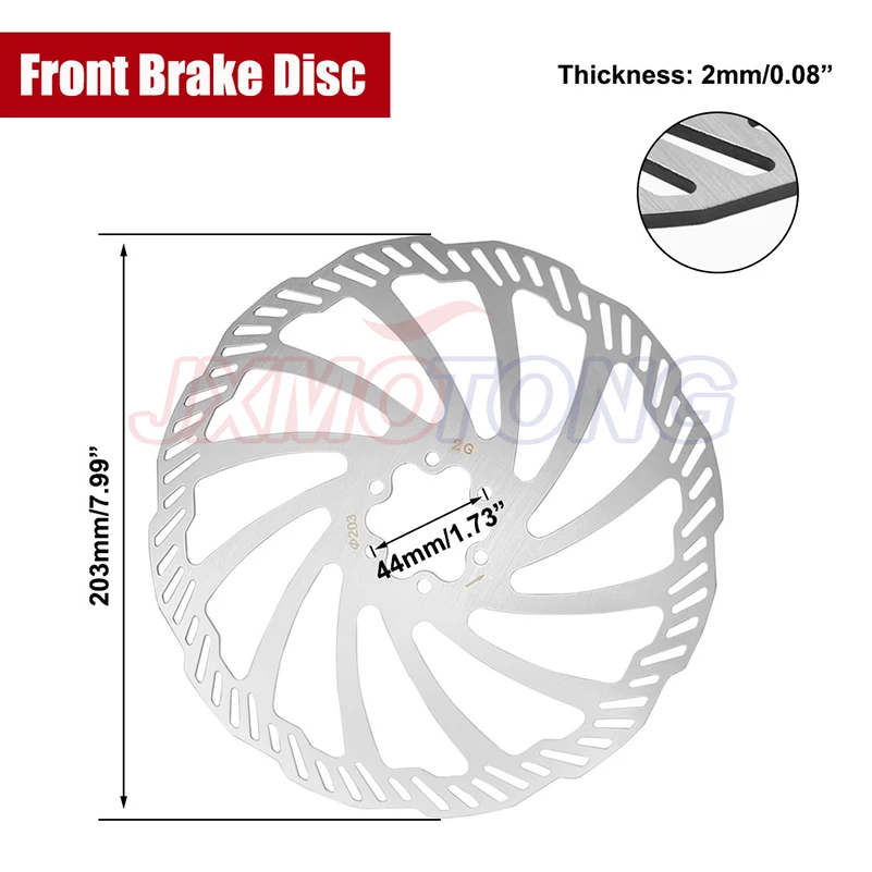 Front Rear Brake Disc Set Kit For SURRON Sur-Ron Surron Light Bee Lightbee Off-Road Motorcycle Aluminum